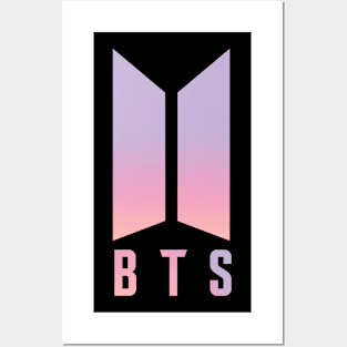 BTS logo Coloured Posters and Art